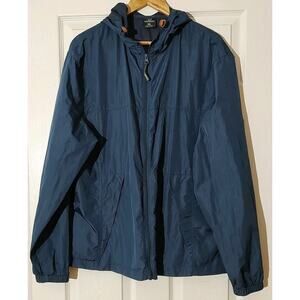 Men's SCOTTeVEST Pack Windbreaker TEC Blue Jacket Packable Repellent - XL